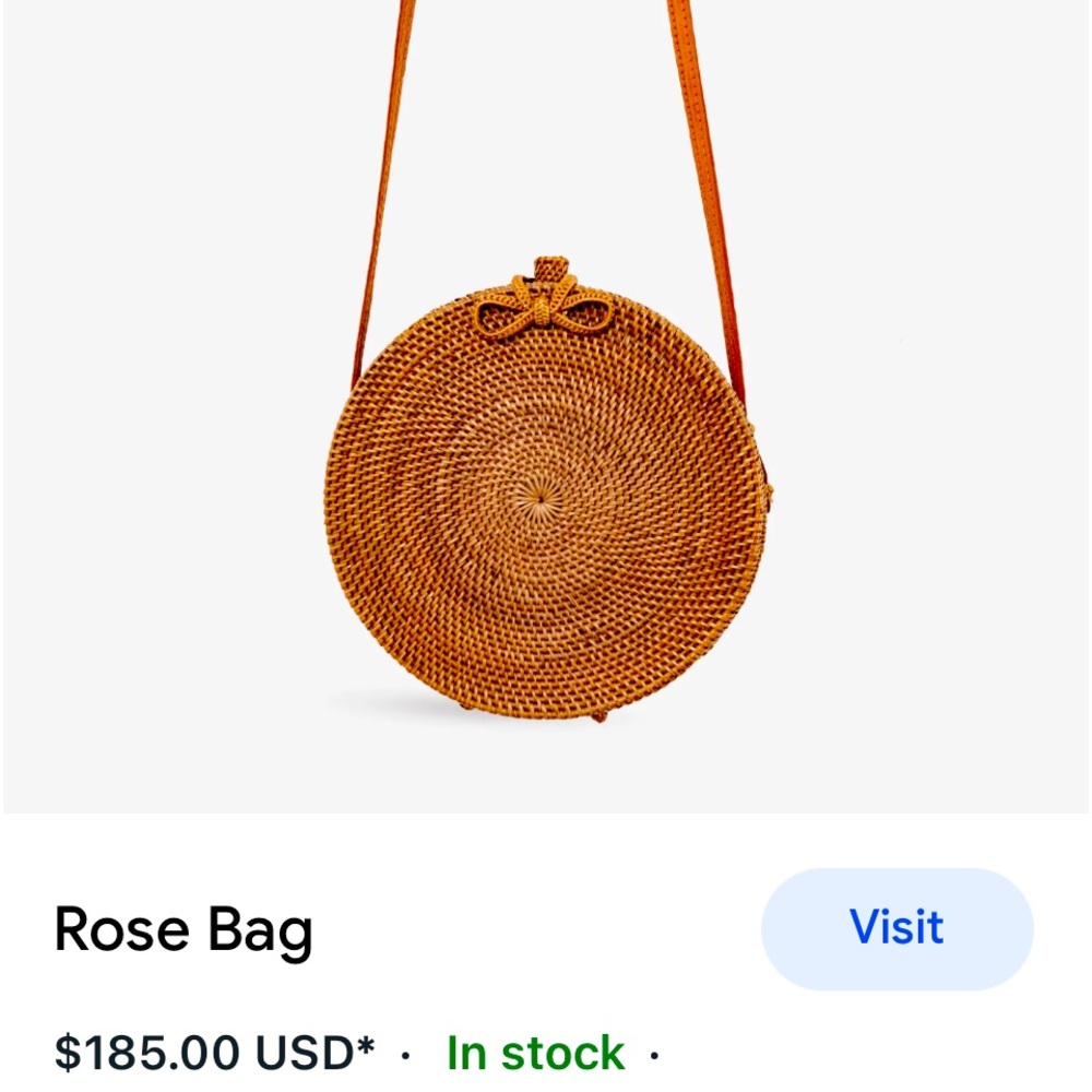 Ratan Purse woven-crossbody-never worn-excellent condition, n w/o tag